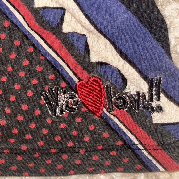 DESIGUAL WOMENS GRAPHIC A-LINE SKIRT PATCHWORK - Picture 4 of 7